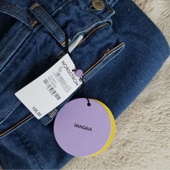 NWT Pangaia Wide Leg High Waist Mid-Wash Jeans Size 31 - Picture 6 of 14